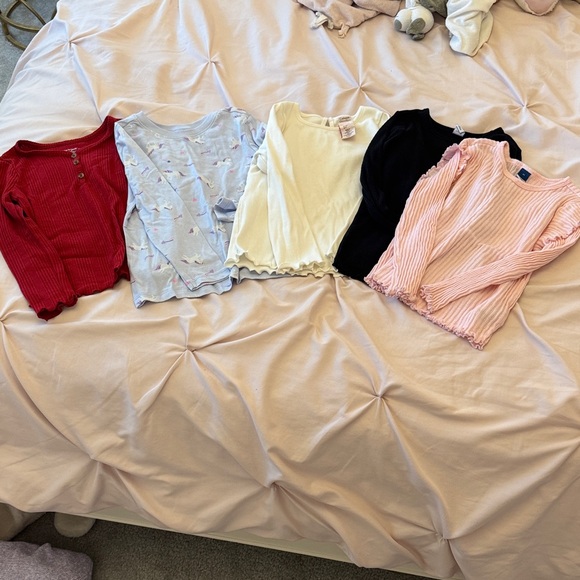 Girls Assorted Ribbed and Patterned Tops - Picture 2 of 7